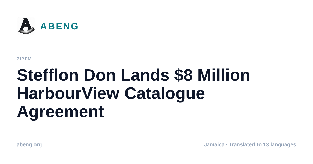 Stefflon Don Lands $8 Million HarbourView Catalogue Agreement